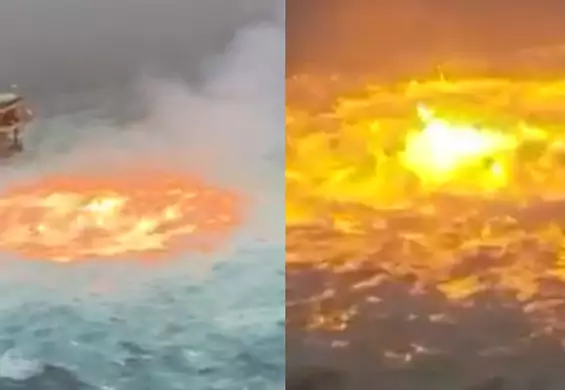 "Oko ognia" w Meksyku. Na skutek awarii na morzu wybuchł pożar