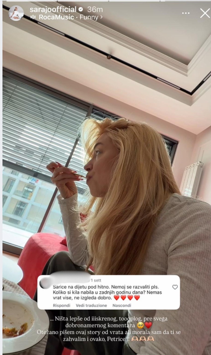 Objava Sare Jovanović