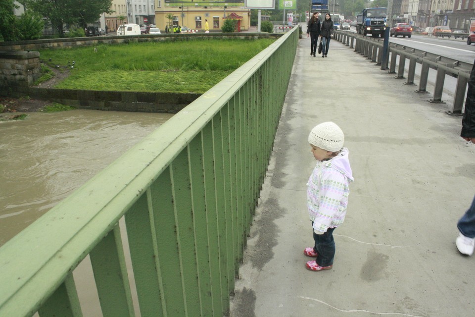 WISŁA KRAKÓW DĘBNICKI MOST POWÓDŹ