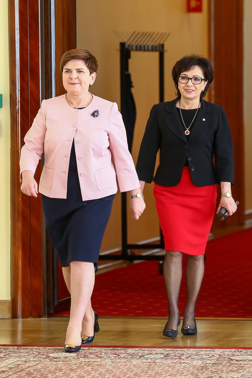 Beata Szydło i Elżbieta Witek