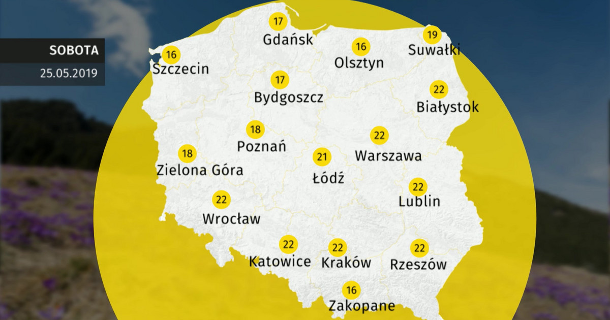 Prognoza Pogody Dla Polski Na Weekend 25 26 Maja 2019 Wiadomosci