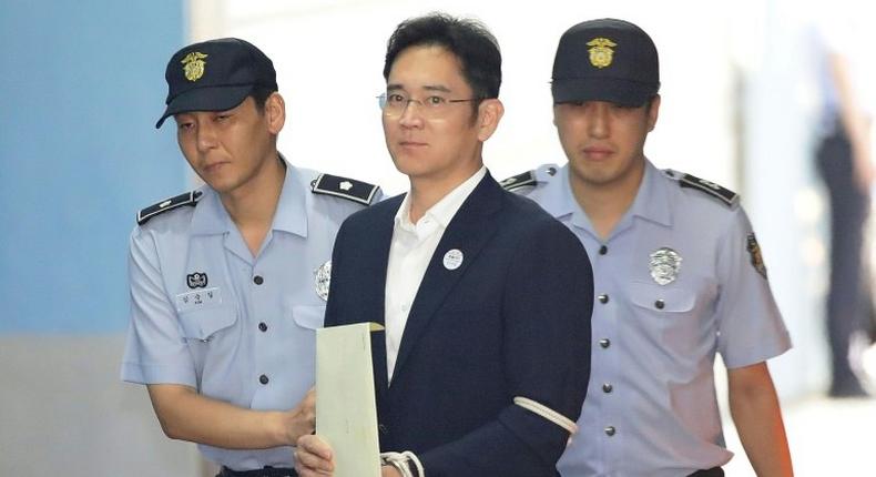 Samsung Group heir Lee Jae-yong, South Korea's top business tycoon, was jailed for bribery on Friday in Seoul