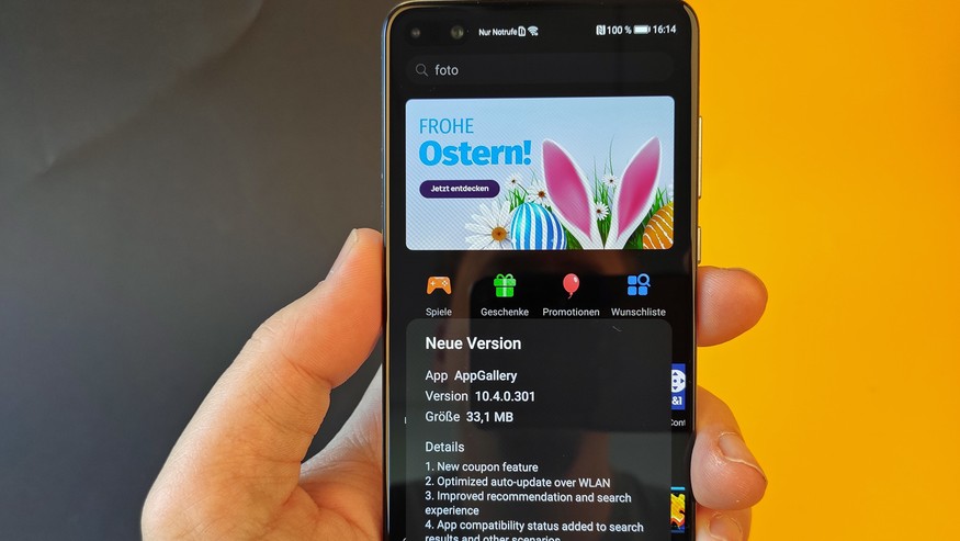 Im Huawei P40 wurde der App-Store besser, ist aber immer noch weit vom Google Play Store entfernt. 