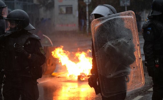 "Wszyscy jesteśmy LinX" demonstracja w Lipsku