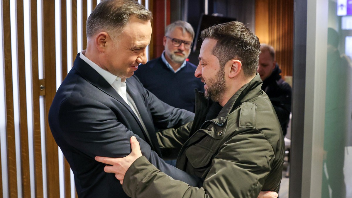 Prezydent Andrzej Duda spotkał się w Rzeszowie z prezydentem Ukrainy Wołodymyrem Zełenskim