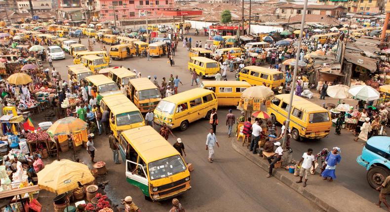 A pictorial description of booming economic activities in Lagos