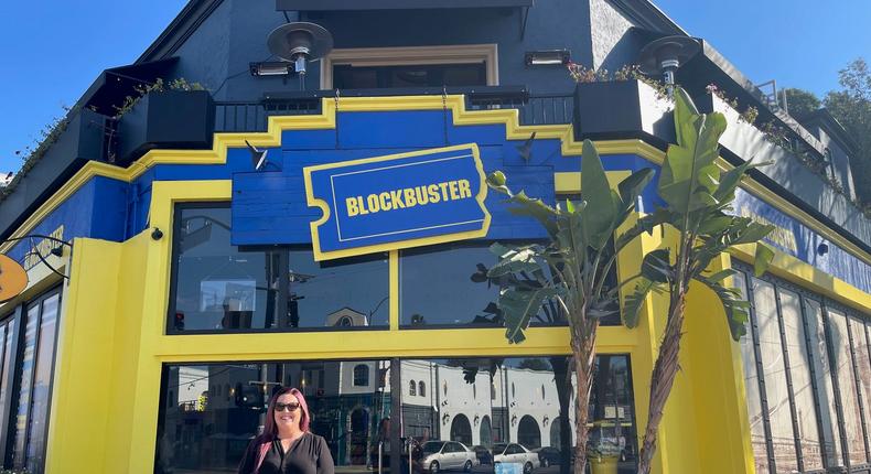 Danielle Bauter toured the new Blockbuster pop-up bar in Los Angeles.Danielle Bauter