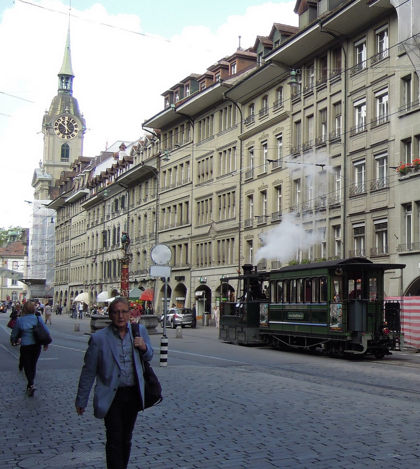 Zabytkowa kolejka w centrum Berna