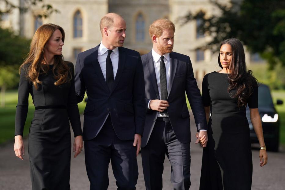 Katalin, Vilmos, Harry, Meghan /Fotó: Getty Images