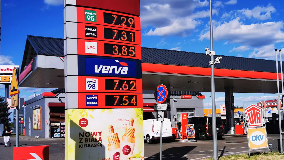 Ceny paliw na stacji Orlen w Jabłonnie 15.05.2022