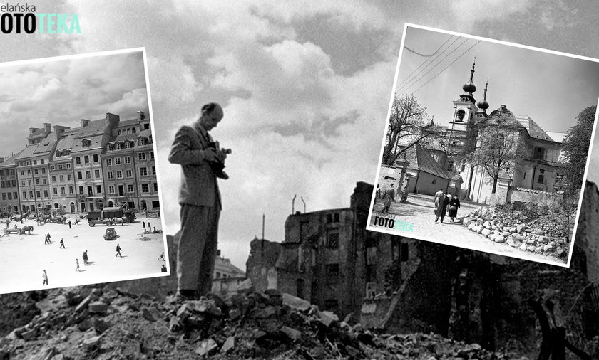 Odnaleziono cenne negatywy Adolfa Duszka,  który na zdjęciach uwieczniał Warszawę z lat 50. XX w.
