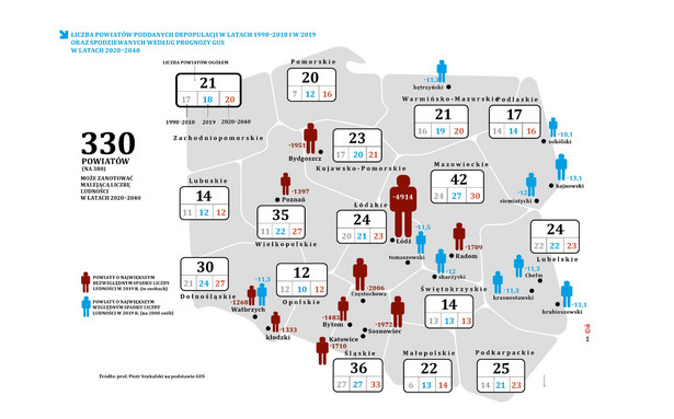 Polska się wyludnia. Pas depopulacji jest coraz szerszy [MAPA]