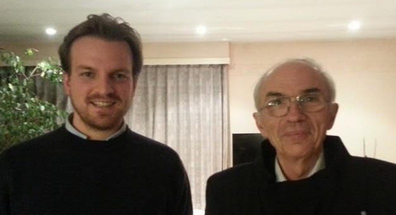 Peter Vanham (left) and his father Guido Vanham.