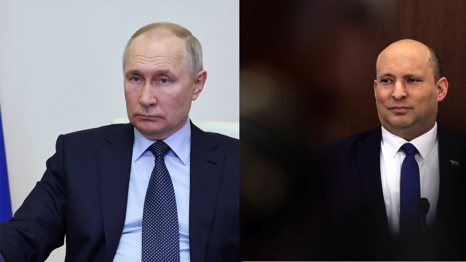 Władimir Putin i były premier Izraela Naftali Bennett 