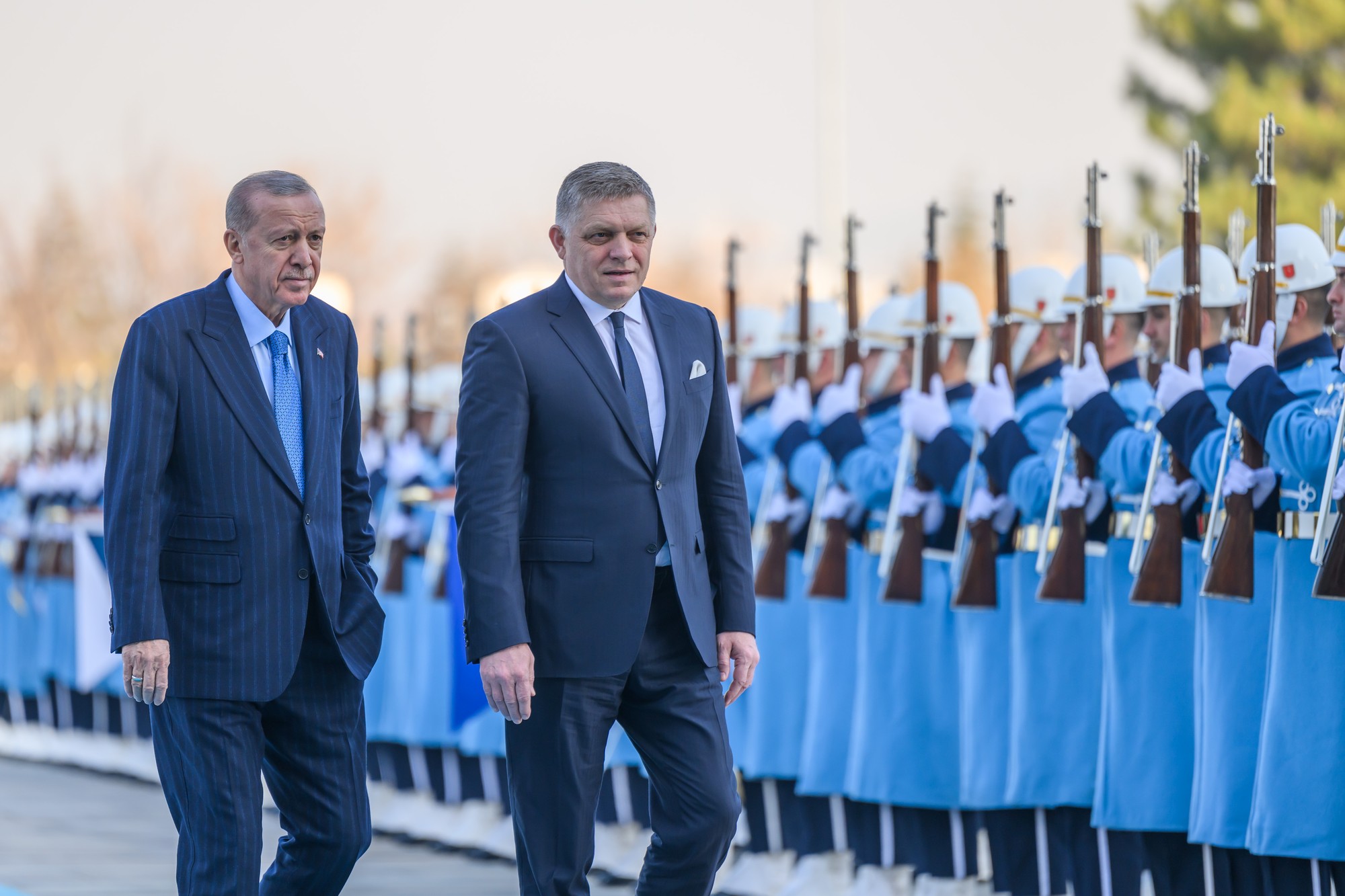 Predsedu vlády Roberta Fica prijal počas jeho oficiálnej návštevy prezident Tureckej republiky Recep Tayyip Erdogan.