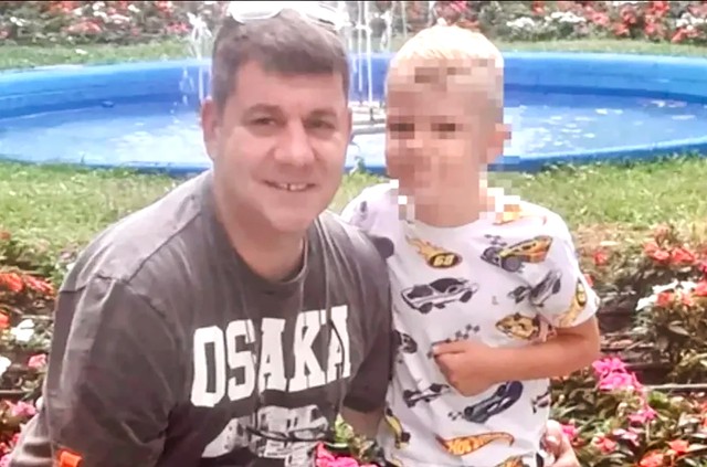 Ivan Marinković sa sinom