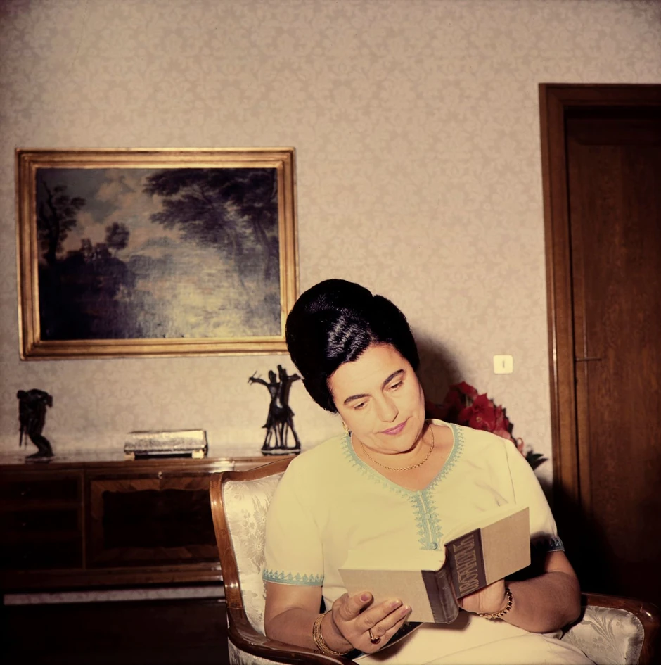 Jovanka Broz u radnom kabinetu