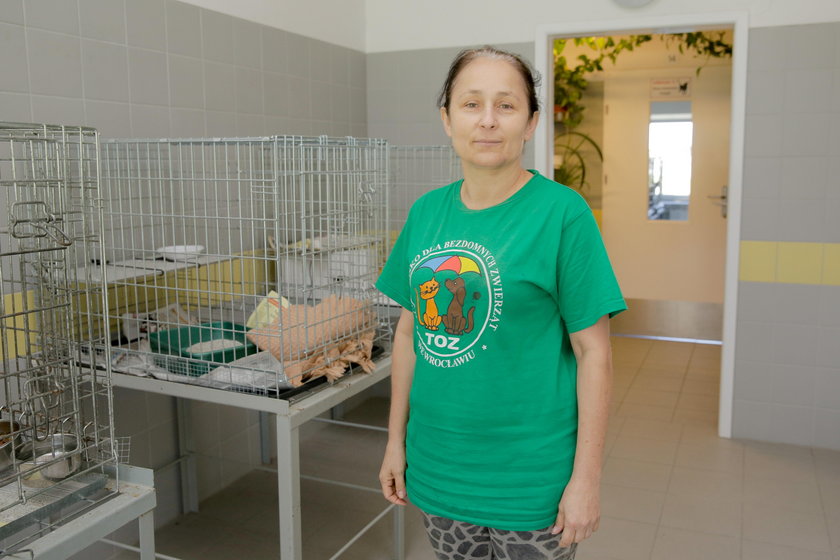Małgorzata Dobrowolska (54 l.) pracuje w schronisku od 31 lat