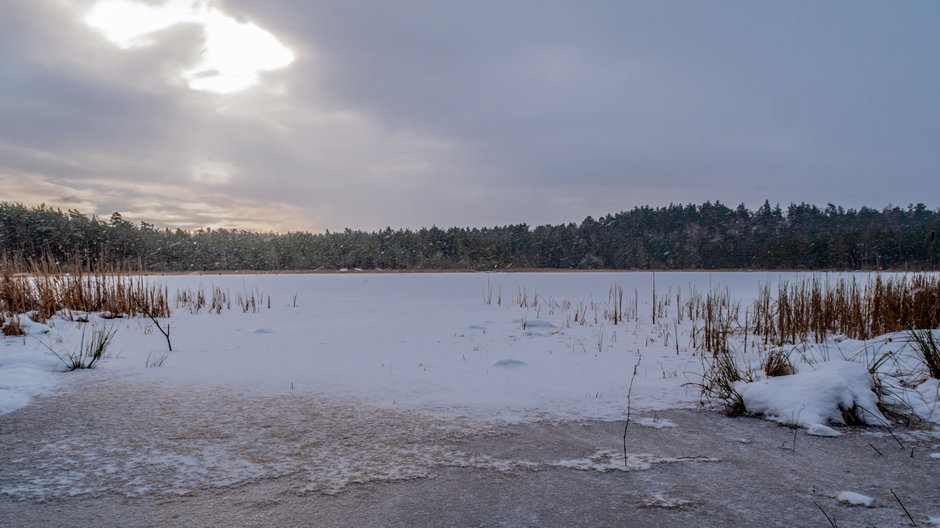 Zamarznięte jezioro (zdjęcie ilustracyjne) 