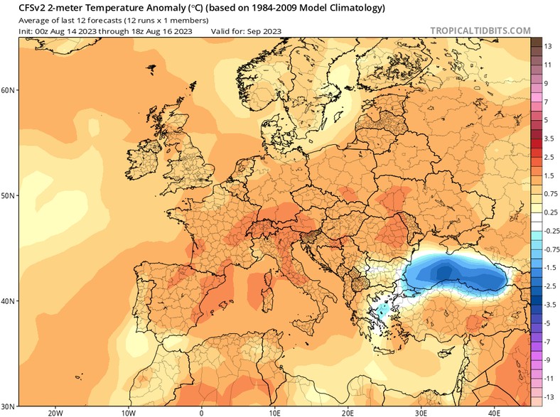 Prognozy wskazują na ciepły i bardzo ciepły wrzesień