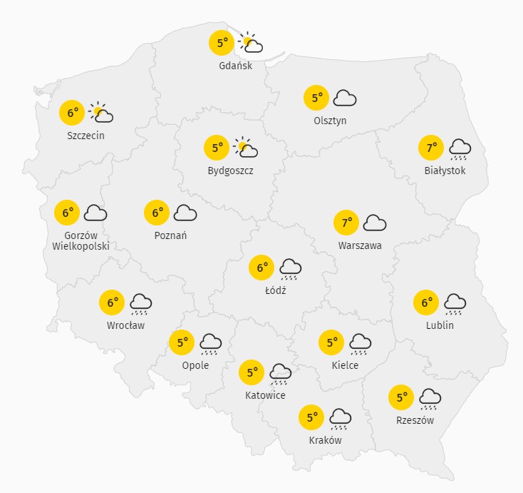 Pogoda na sobotę