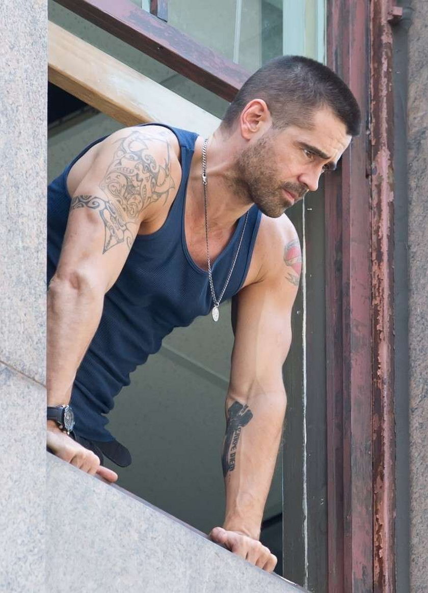 Colin Farrell na planie filmu