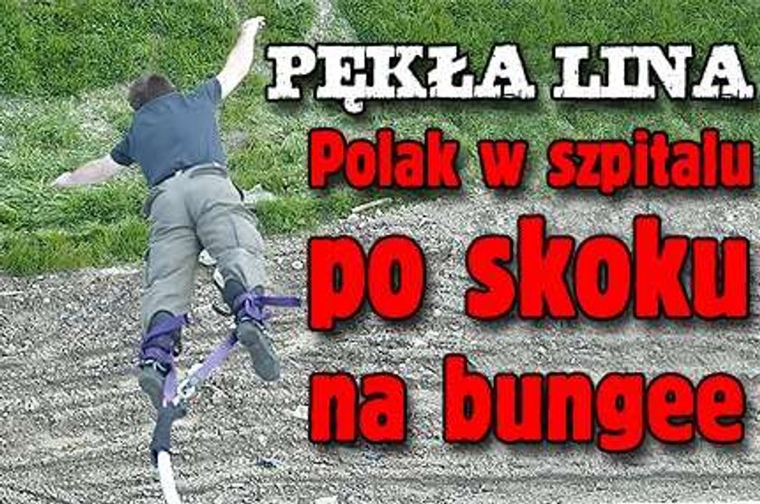 Pękła lina. Polak w szpitalu po skoku na bungee