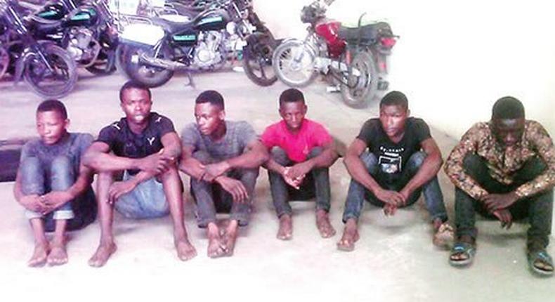 Image of Suspected cultists used as illustration (PM News)