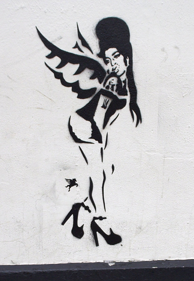 Amy Winehouse w stylu Banksy'ego