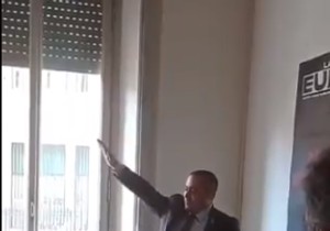 Miša Vacić salutira u Rimu