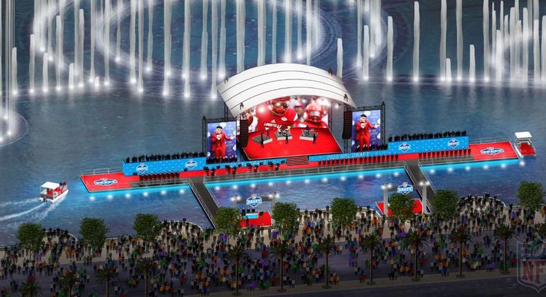 This Year's NFL Draft Will Have a Stage on Water