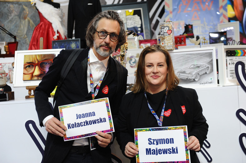 Szymon Majewski i Joanna Kołaczkowska na 30. finale WOŚP (2022 r.)