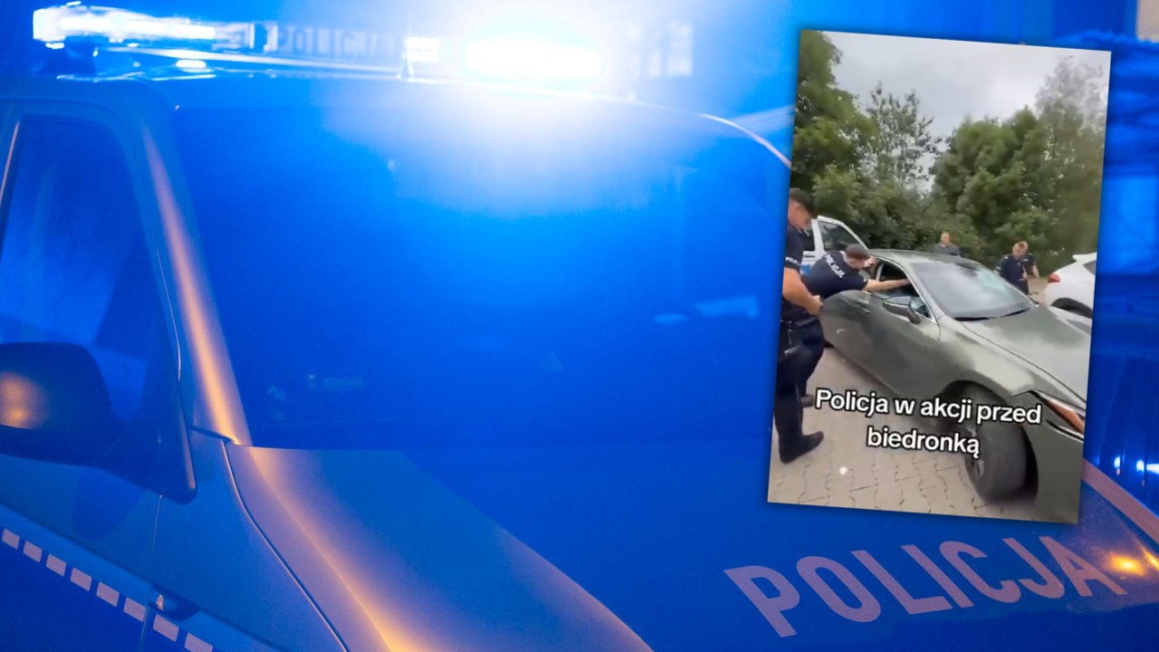 Strzelanina pod Biedronką. Służby szukają złodzieja Lexusa
