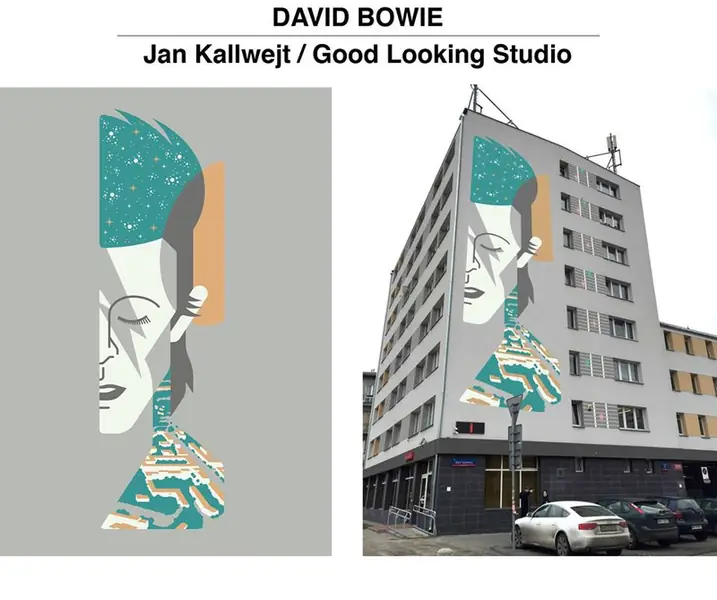 Mural projektu Jana Kallwejta