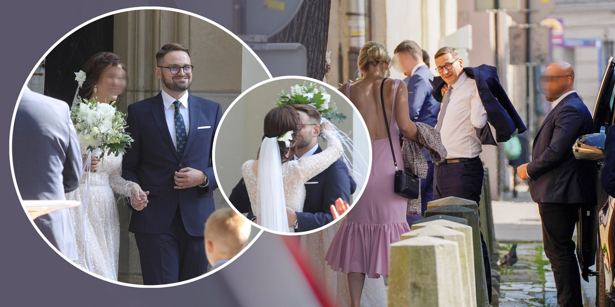 Promując Polski Ład w Małopolsce, Mateusz Morawiecki przyjechał na ślub swojego współpracownika. 