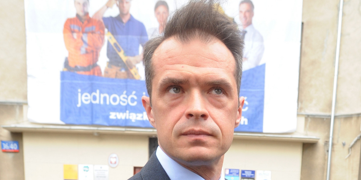 Minister Sławomir Nowak z bujnymi włosami
