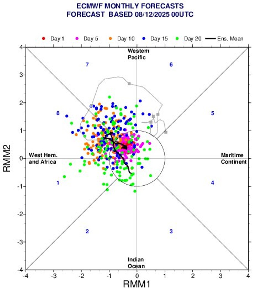 MJO indeks 2025.