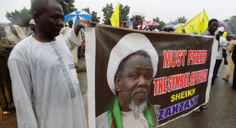 Shiite Muslims protested in the streets of the Nigerian city Kano to press for the release of Ibrahim Zakzaky, held by Nigeria's secret police since December 2015 after a military crackdown on his sect that left over 300 dead