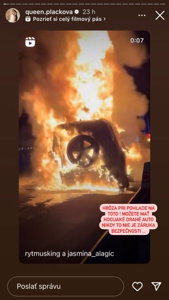 Plačková reagovala na hrôzostrašný incident.