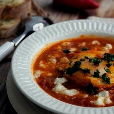 Arab shakshuka leves