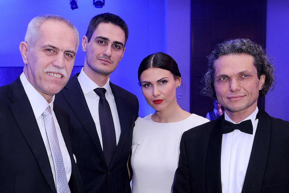 Zygmunt Solorz Żak z synem Tobiaszem, Monika Suchocka i Dominik Libicki