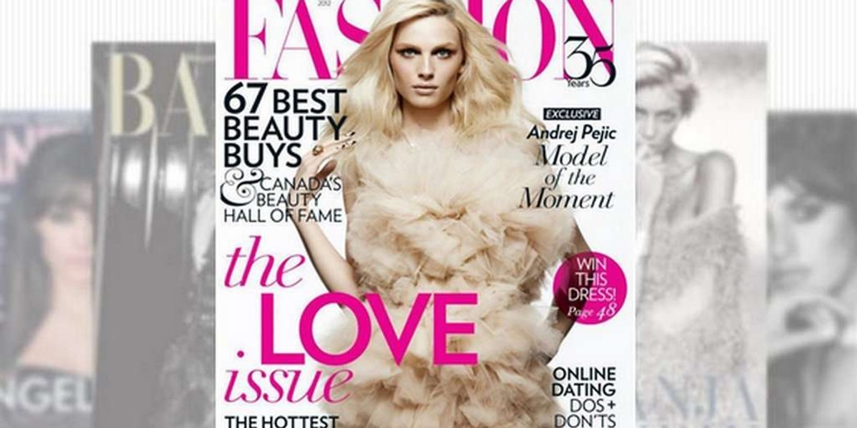 Andrej Pejic Fashion luty 2012