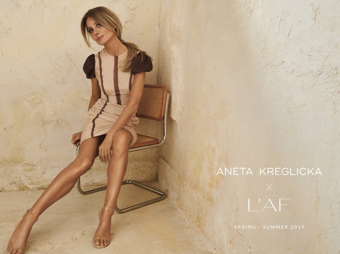 Aneta Kręglicka w kampanii marki L’AF wiosna/lato 2019