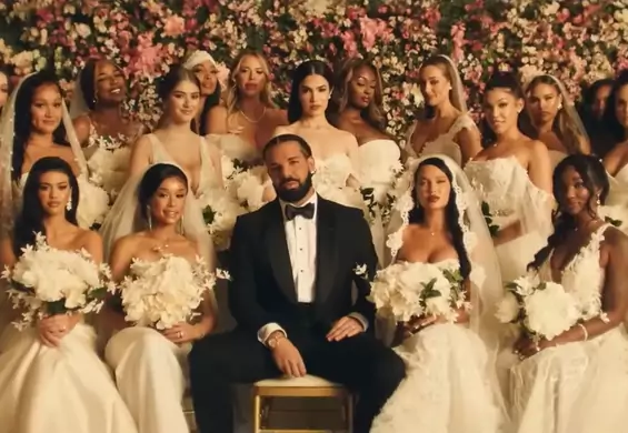 Drake bez zapowiedzi wydał kolejny album. W nowym klipie bierze ślub z 23 modelkami