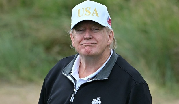 Donald Tramp na terenu za golf