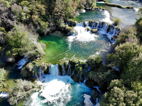 Kaskady na rzece Krka