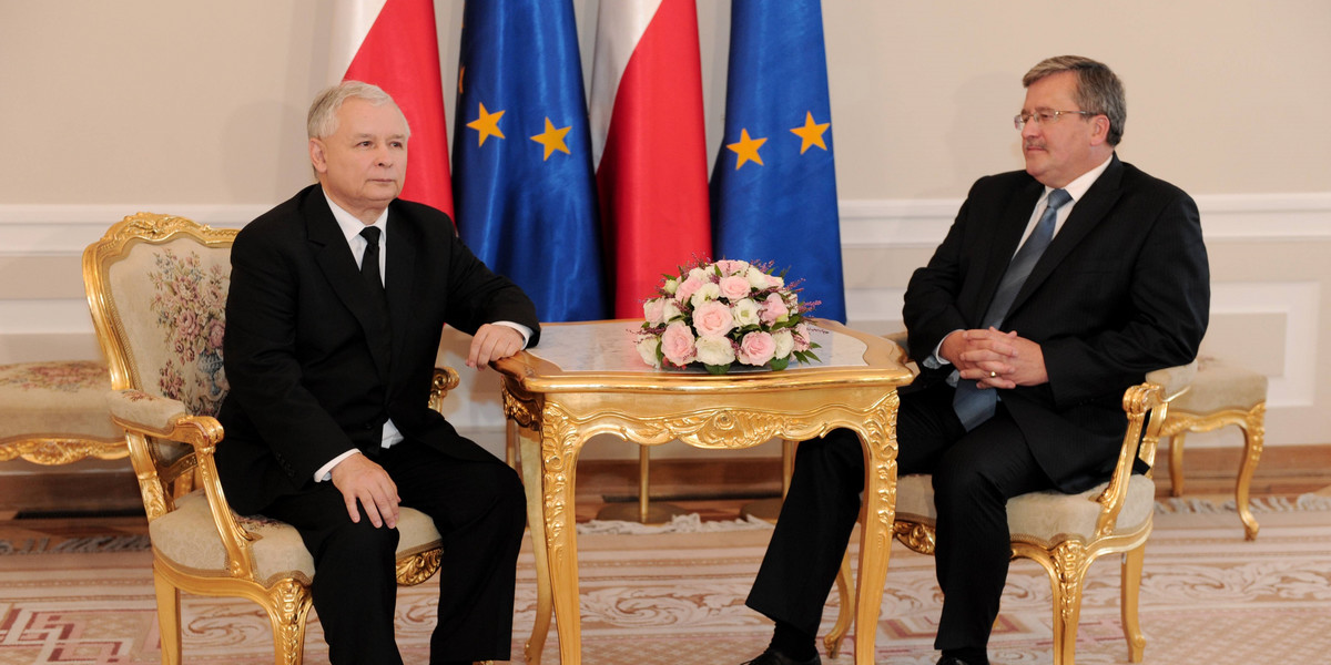 Jarosław Kaczyński i Bronisław Komorowski