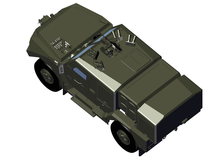 Autosan 4x4 jako niszczyciel czołgów Ottokar Brzoza