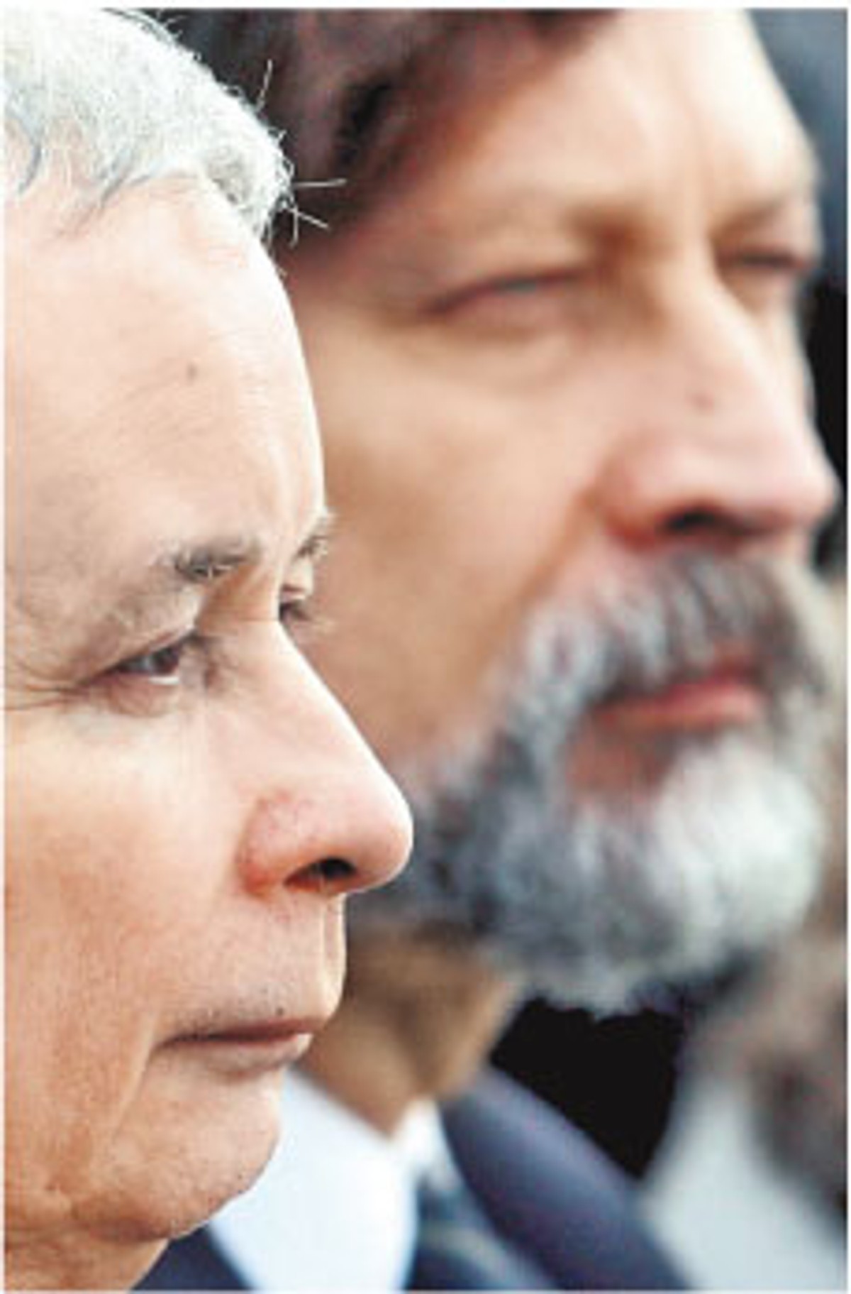 Jan Maria Tomaszewski z Jarosławem Kaczyńskim Fot. Radek Pietruszka/PAP