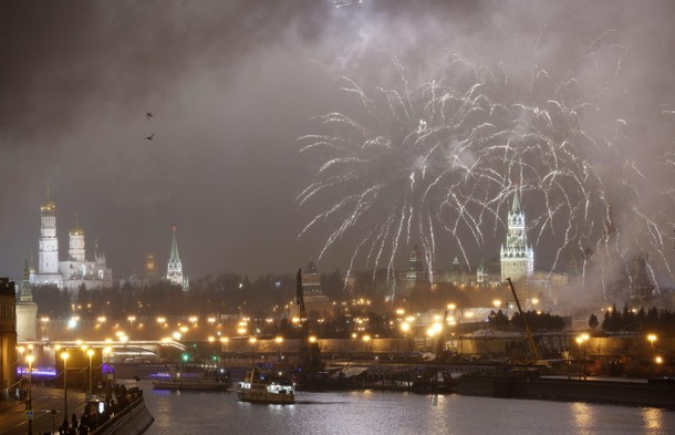 New Year's Eve celebration in Moscow